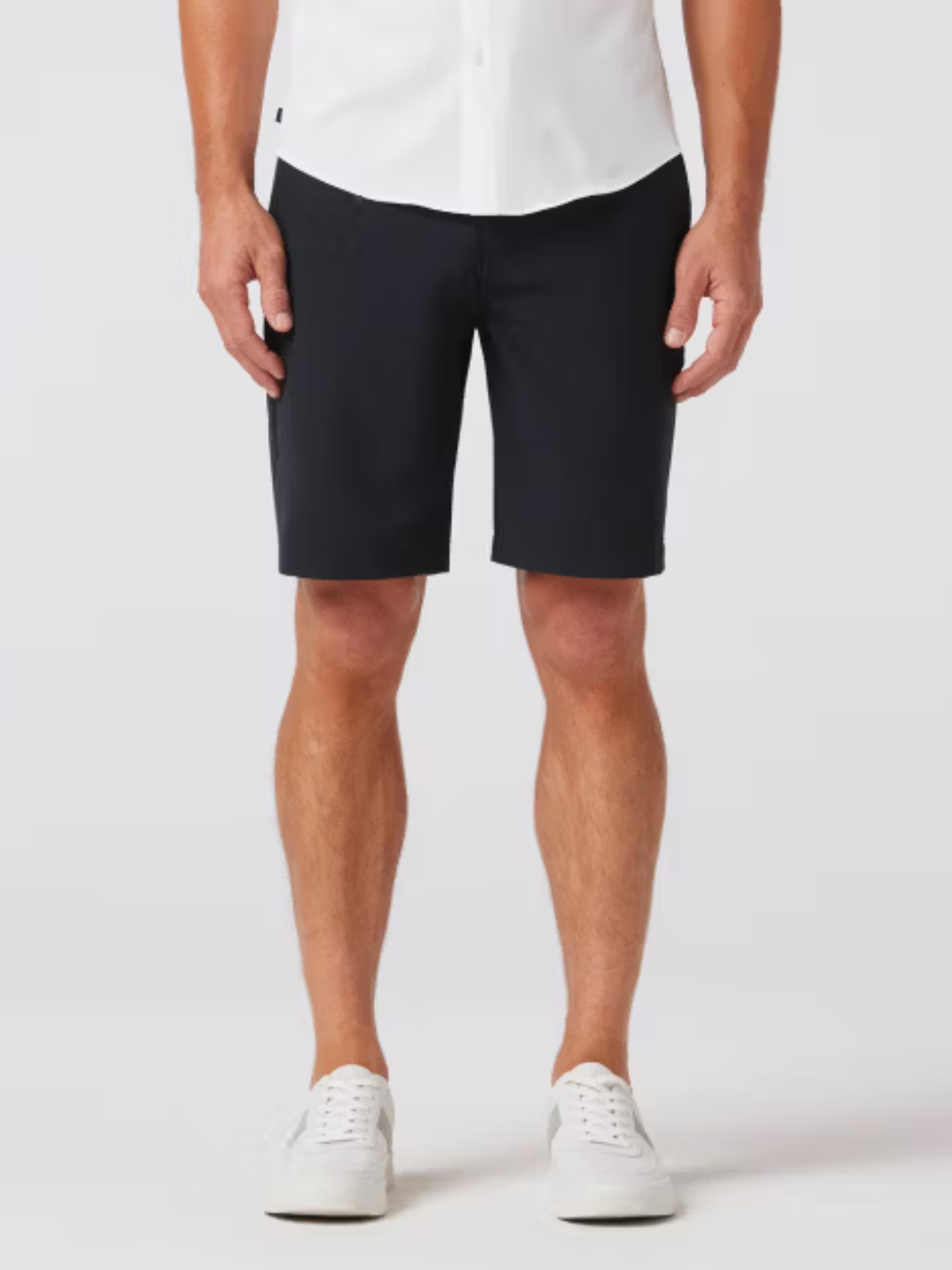 Mizzen + Main Helmsman Short Black Solid Men's Performance Golf Short Bottoms For Men Athens GA Georgia Kempt Menswear Store Near Me
