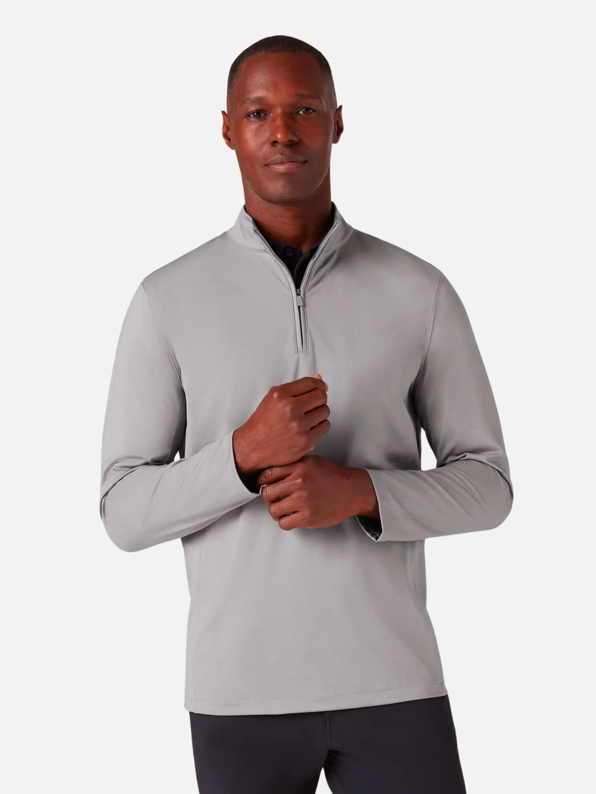 Mizzen Main Keeton Quarter Zip Pullover Nickel Grey Athens GA Mens Clothing Shop Kempt