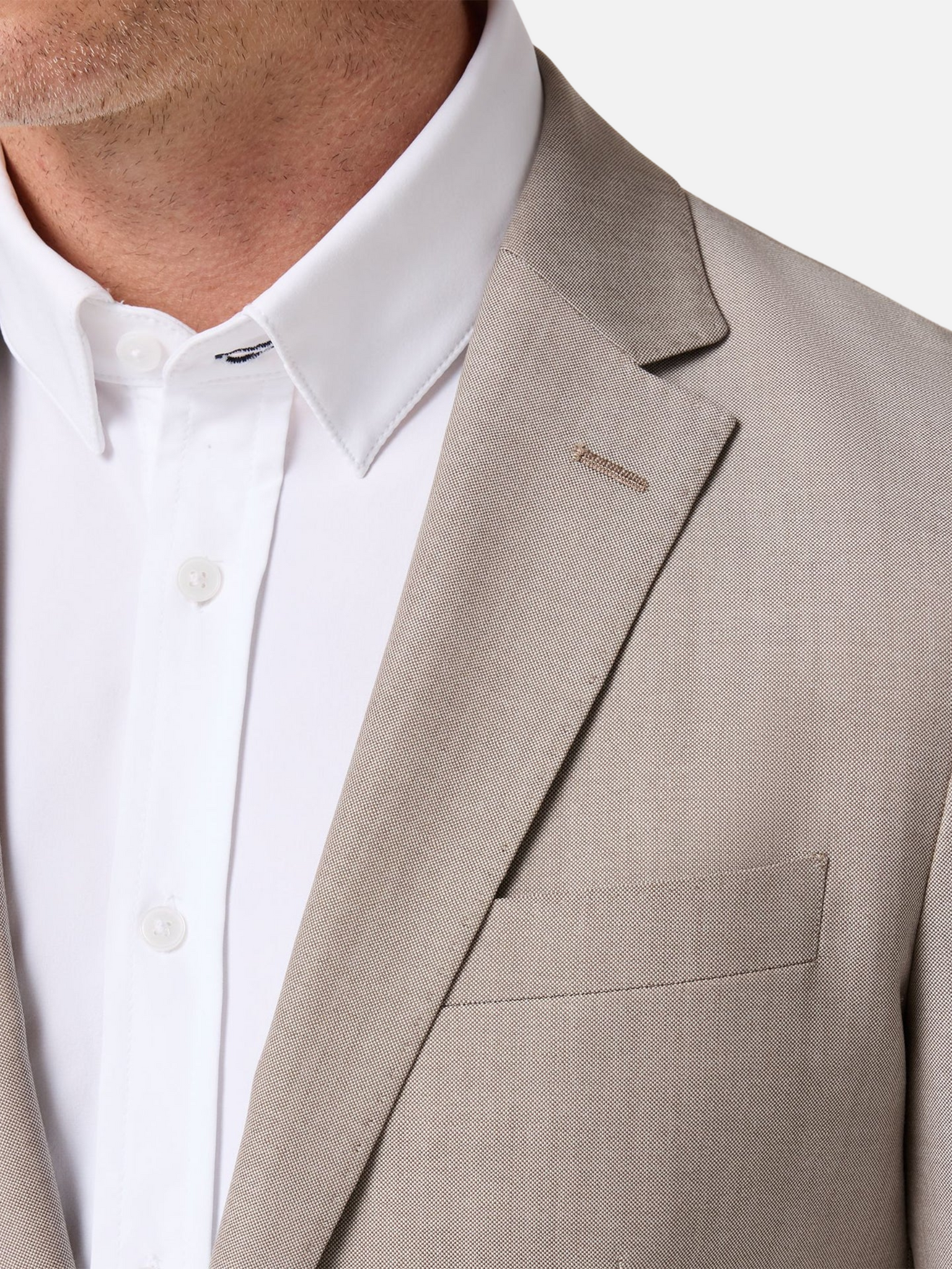 Mizzen + Main lavelle British Tan  Khaki blazer single breasted notched lapel 100% wool formal jacket outerwear kempt athens ga georgia men's clothing store