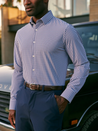 Mizzen + Main Leeward LS Performance Dress Shirt Coastal Fjord Alamo Gingham Kempt Mens Shop Athens GA Fathers Day Gift