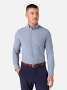 Mizzen + Main Leeward LS Performance Dress Shirt Coastal Fjord Alamo Gingham Kempt Mens Shop Athens GA