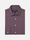 Mizzen + Main Leeward LS Long Sleeve Dress Shirt Eggplant Levi Plaid Men's Purple Formal Button Up Shirt For Men Athens GA Georgia Kempt Menswear Store Near Me