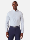 Mizzen and + Main Leeward Long Sleeve Dress Shirt Provence Filbert Plaid Formal Dress Shirt Button Up Trim Classic Menswear Athletic Stretch Kempt Clothing Athens Georgia Mens Clothing Store New Arrival