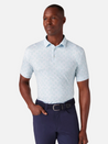 Mizzen Main Versa Short Sleeve Polo Nile Blue Gradient Casual Formal Men's Clothing Store Kempt Athens Georgia 