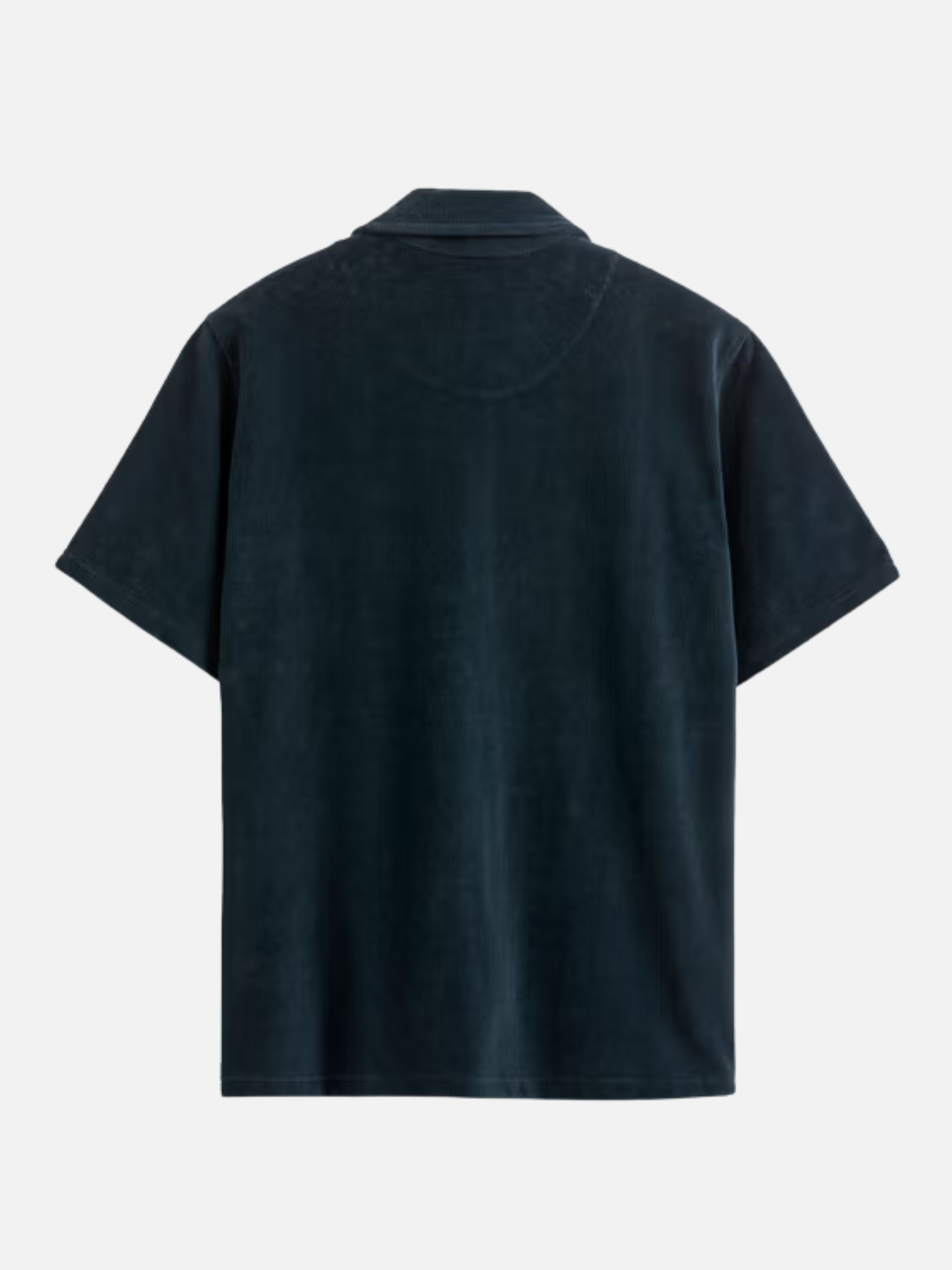 OAS Girona Shirt Dark Blue Navy Men's SS Short Sleeve Textured Collared  Top For Men Spring Summer Athens GA Georgia Kempt Menswear Store Near Me