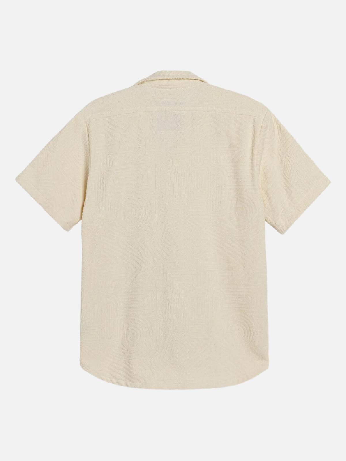 oas golconda cuba terry shirt 100% cotton terry towel material cream ss short sleeve button down kempt athens ga georgia men's clothing store