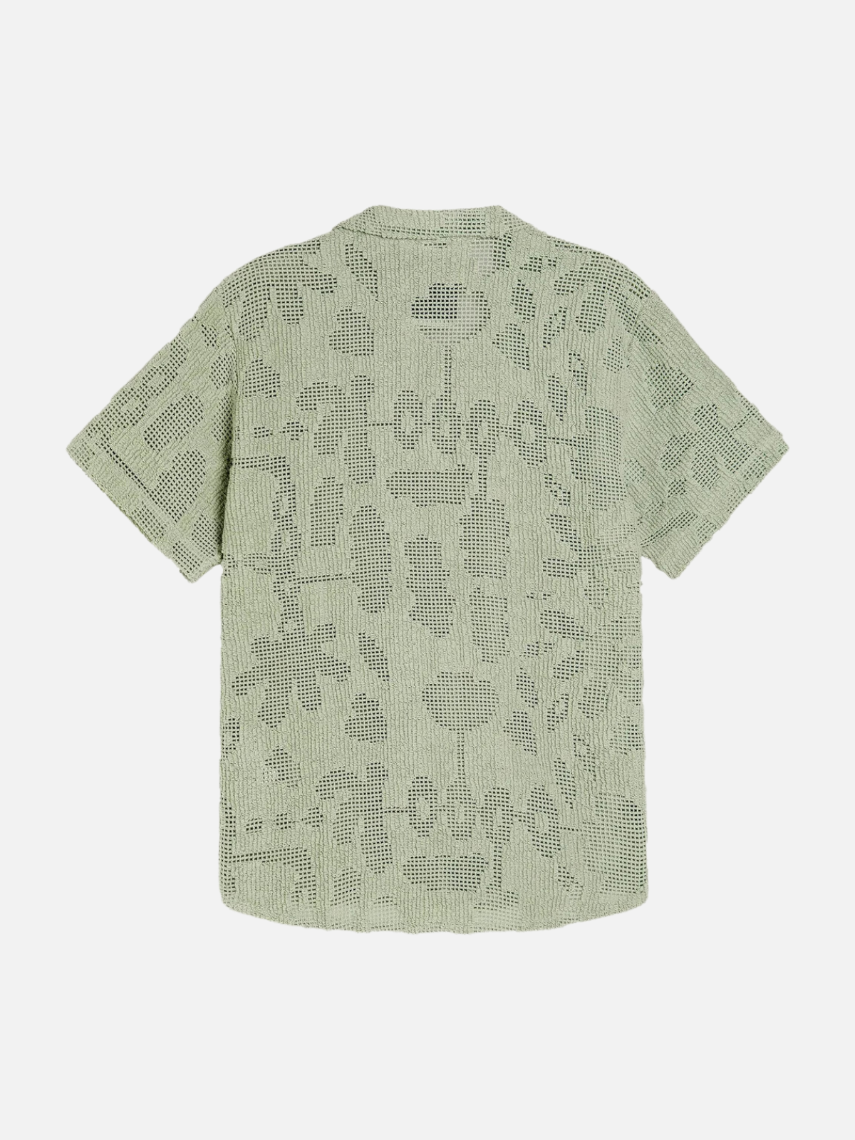 oas galbanum cuba chrochet shirt cotton polyester blend seafoam green ss short sleeve button up kempt athens ga georgia men's clothing store