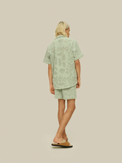 oas galbanum cuba chrochet shirt cotton polyester blend seafoam green ss short sleeve button up kempt athens ga georgia men's clothing store