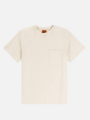 Rhythm Vintage Terry SS Short Sleeve Textured Natural Ivory Cream Tee T-Shirt Front Pocket Men’s Tops for Men Athens GA Georgia Kempt Menswear Store Near Me