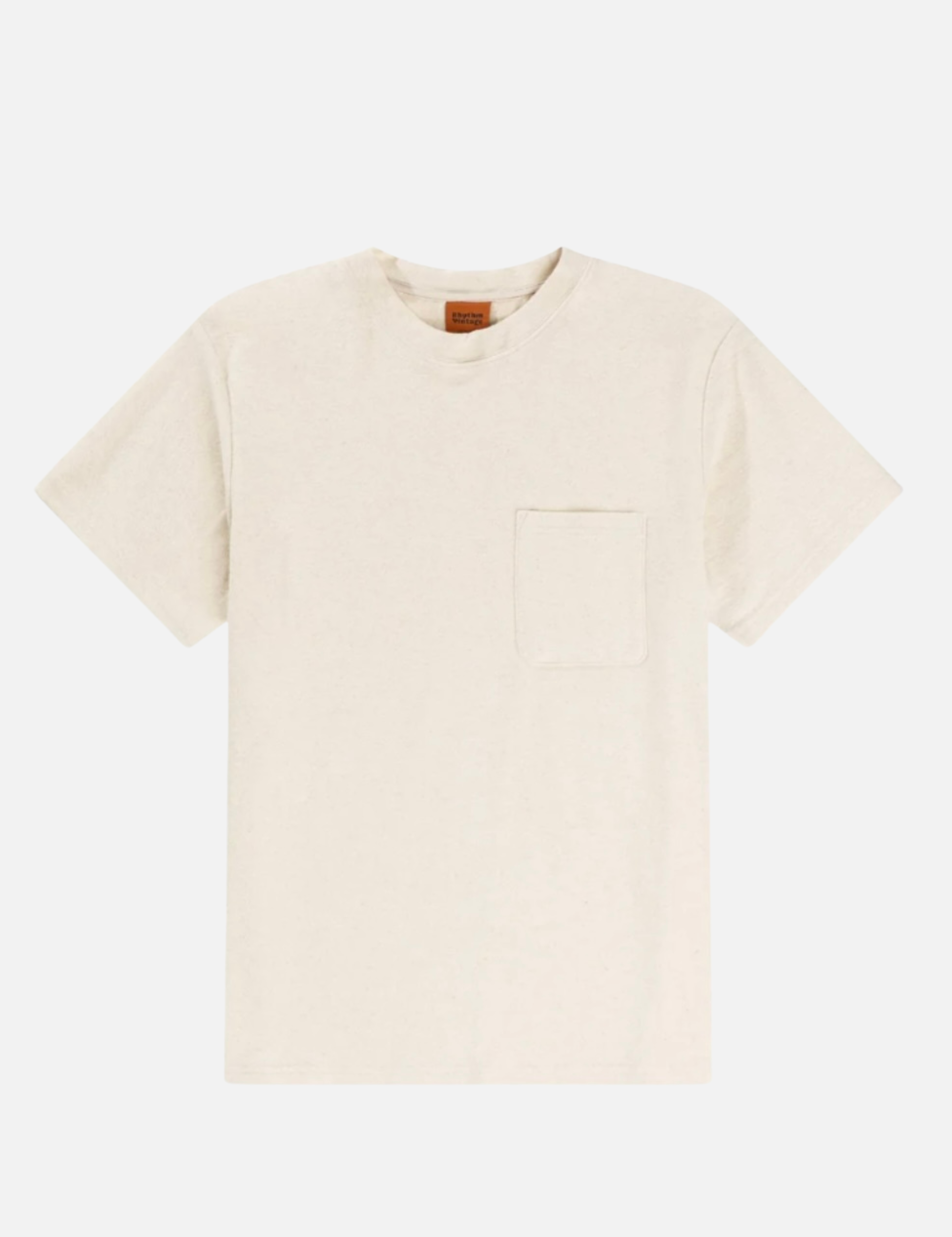 Rhythm Vintage Terry SS Short Sleeve Textured Natural Ivory Cream Tee T-Shirt Front Pocket Men’s Tops for Men Athens GA Georgia Kempt Menswear Store Near Me