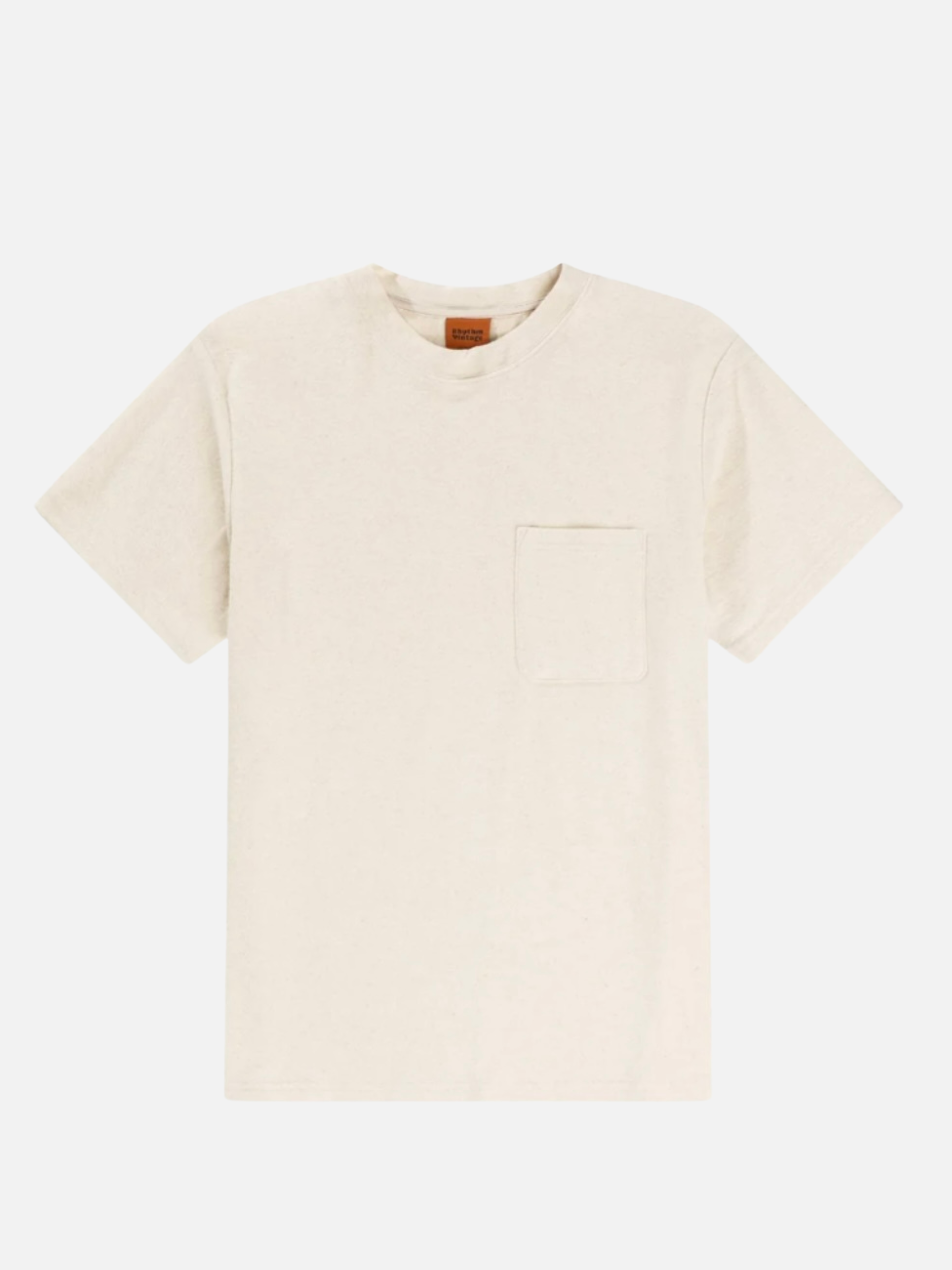Rhythm Vintage Terry SS Short Sleeve Textured Natural Ivory Cream Tee T-Shirt Front Pocket Men’s Tops for Men Athens GA Georgia Kempt Menswear Store Near Me