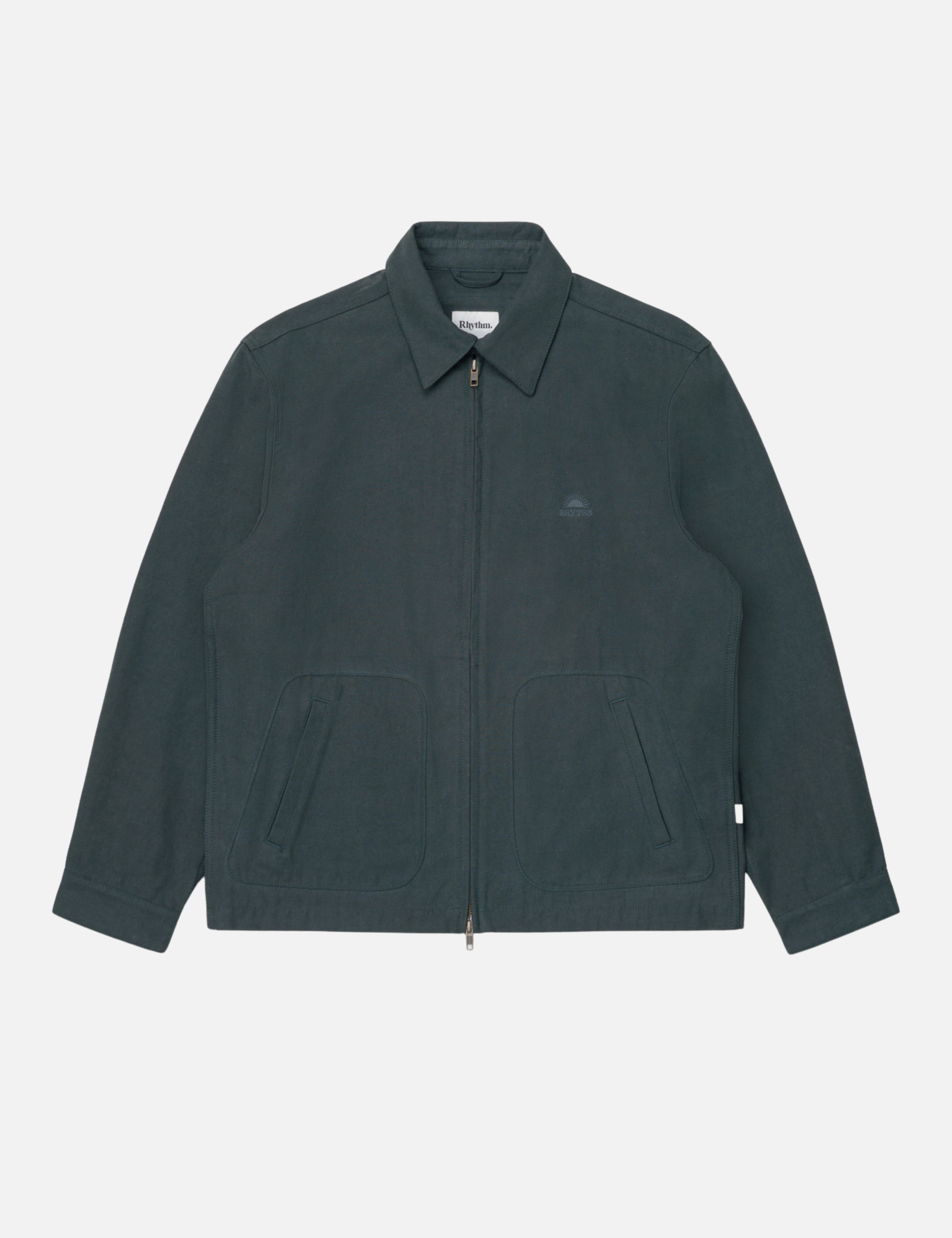 Rhythm Awake Jacket Outerwear Dark Pine Green Blue Men’s Fall Winter Jackets for Men Collared Zip Up Cotton Athens GA Georgia Kempt Menswear Store Near Me