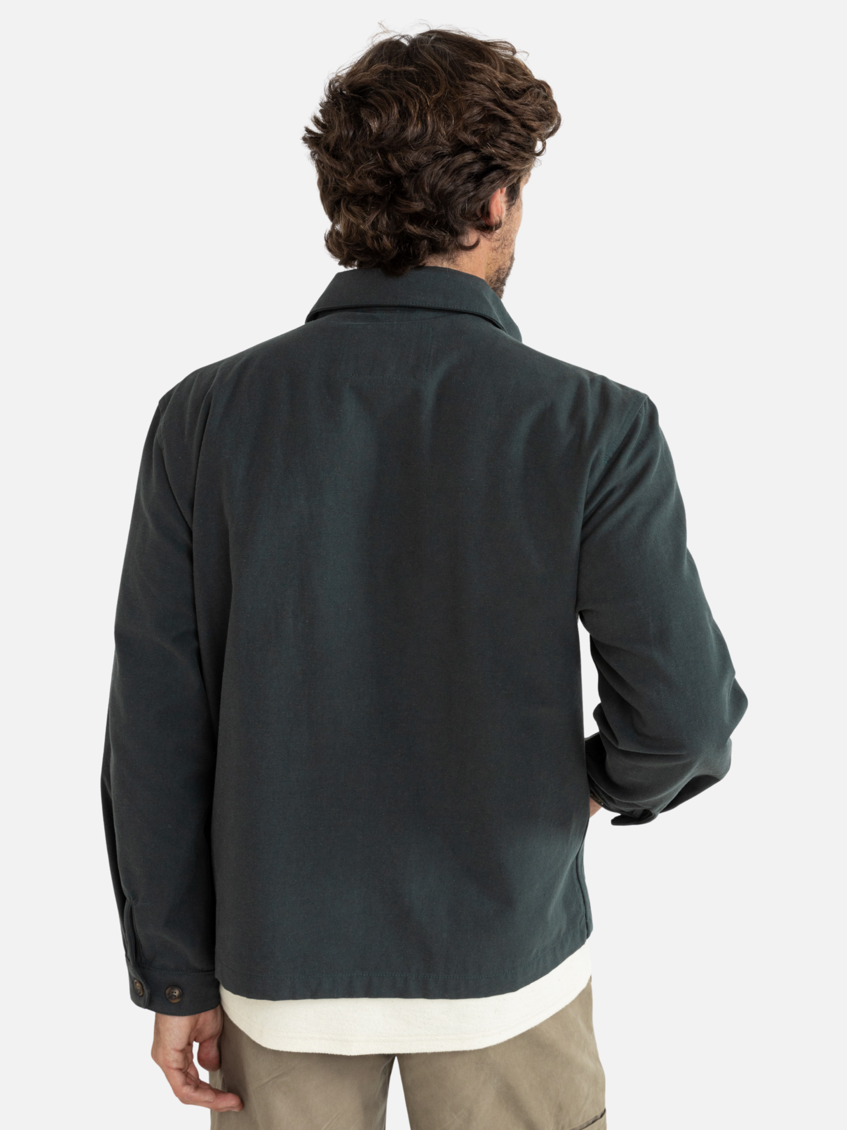 Rhythm Awake Jacket Outerwear Dark Pine Green Blue Men’s Fall Winter Jackets for Men Collared Zip Up Cotton Athens GA Georgia Kempt Menswear Store Near Me