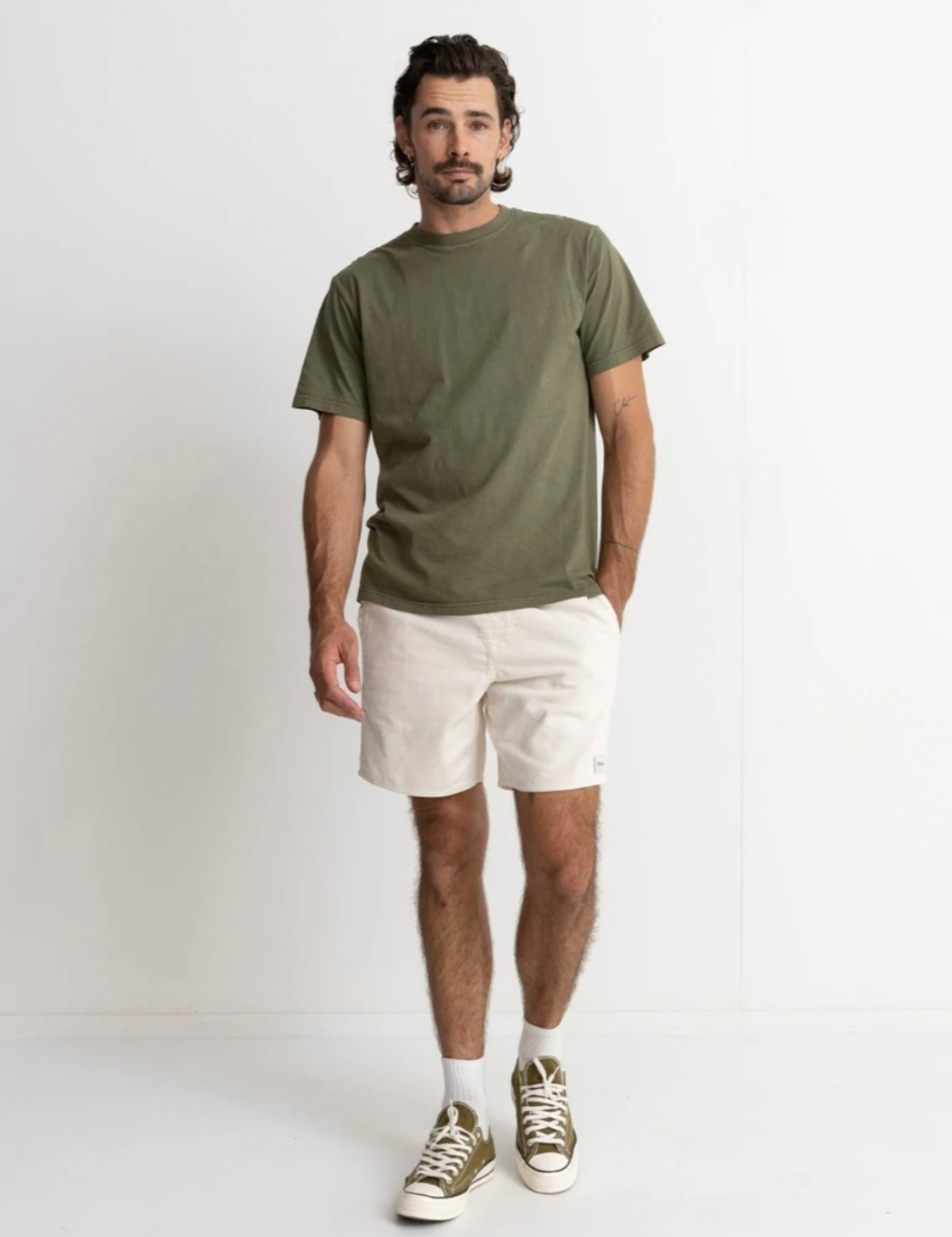 Rhythm Classic Cord Jam Corduroy Vintage White Men’s Shorts for Men Athens GA Georgia Kempt Menswear Store Near Me