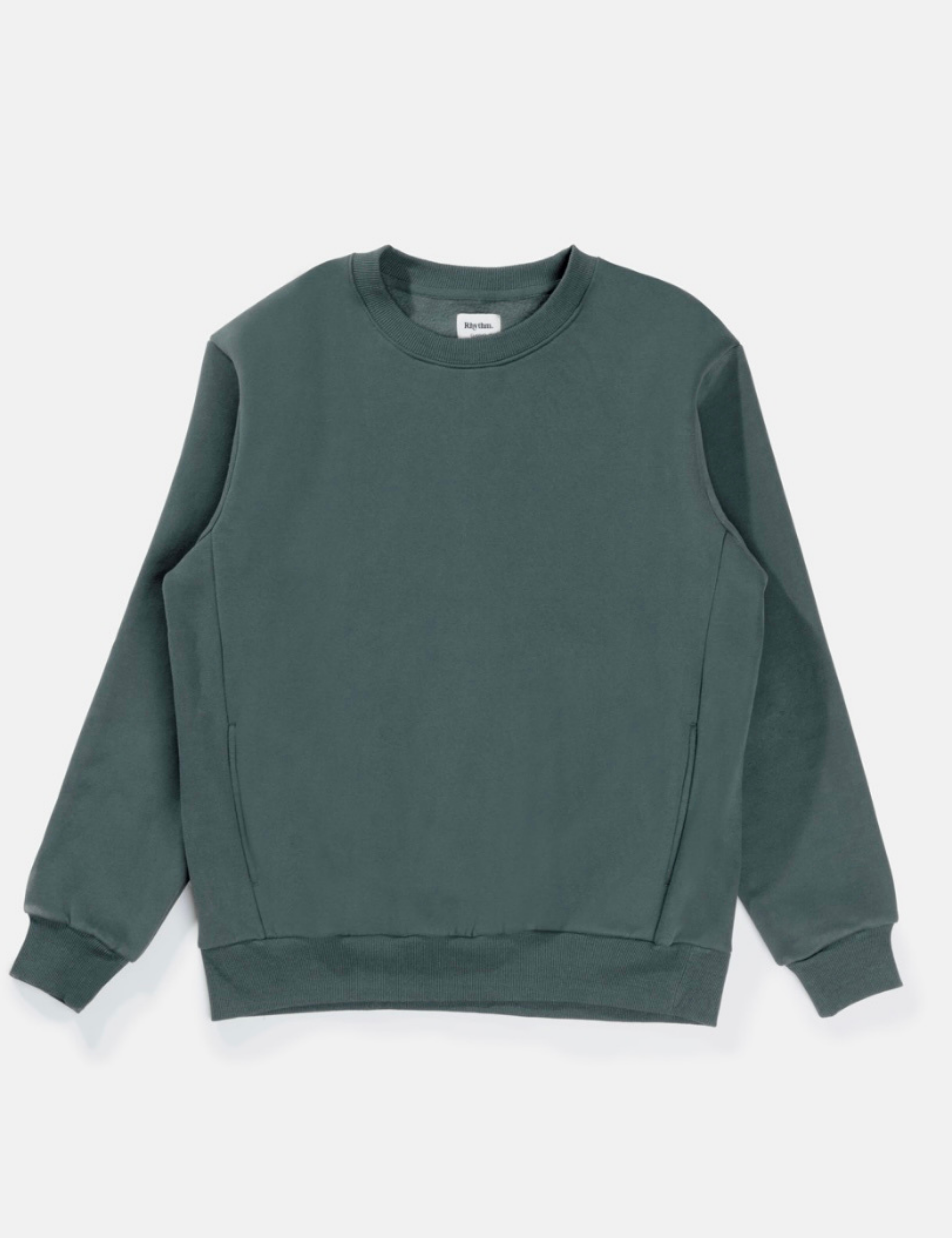 Rhythm Classic Fleece Crew LS Long Sleeve Tops for Men Men’s Top Winter Fall Silver Pine Green Blue Athens GA Georgia Kempt Menswear Store Near Me