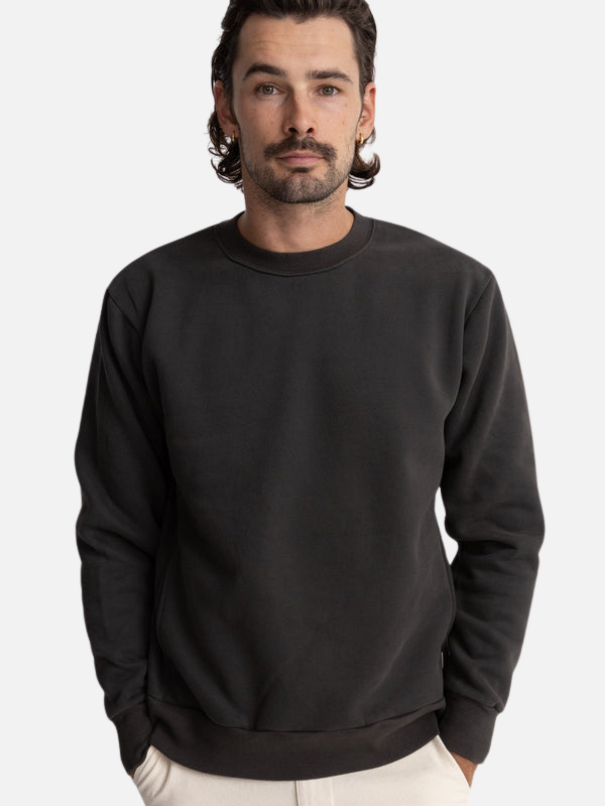 Rhythm Classic Fleece Crew - Black – Kempt