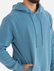 Rhythm Classic Fleece Hood Mineral Blue Drawstring Hoodie Front Pockets Athens GA Georgia Kempt Menswear Store