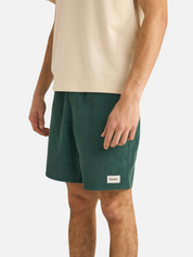 Rhythm Cord Jam Shorts Corduroy Textured Men’s Bottoms for Men Teal Green Elastic Waistband Drawstring Spring Summer Athens GA Georgia Kempt Menswear Store Near Me