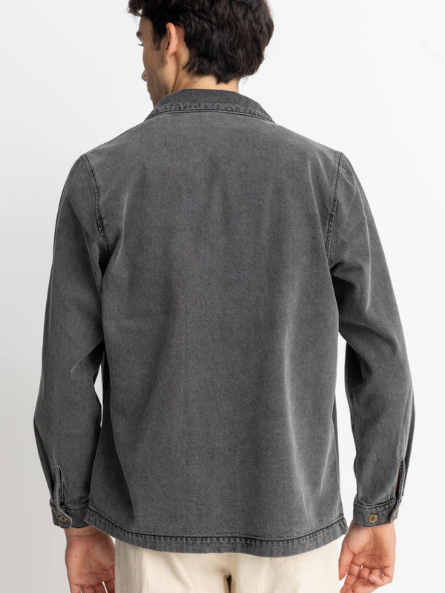 Rhythm Denim Long Sleeve Shirt - Vintage Black