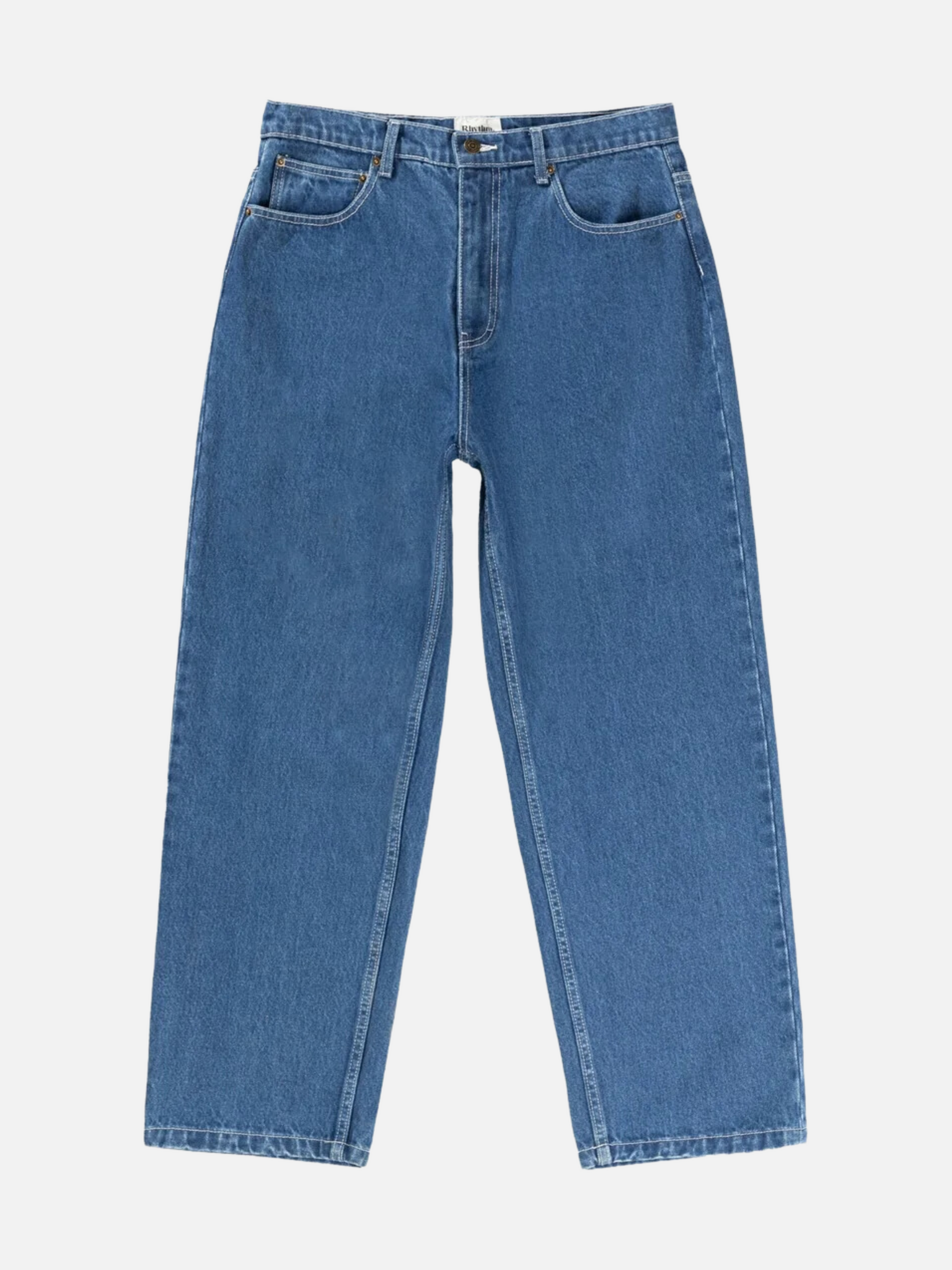 Rhythm Essential Jean Dark Wash Blue Denim Men’s Relaxed Bottoms Pants Athens GA Georgia Kempt Menswear Store Near Me