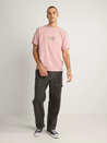 Rhythm Flame Printed T Shirt Graphic Tee Men’s Printed Top Mauve Pink Athens GA Georgia Kempt Menswear Store Near Me