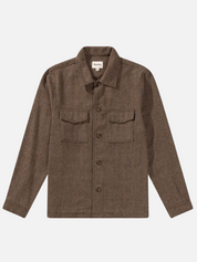 Rhythm Fleck Overshirt Earth Collared Button Front Button Up Men’s LS Long Sleeve Top Athens GA Georgia Kempt Menswear Store Near Me