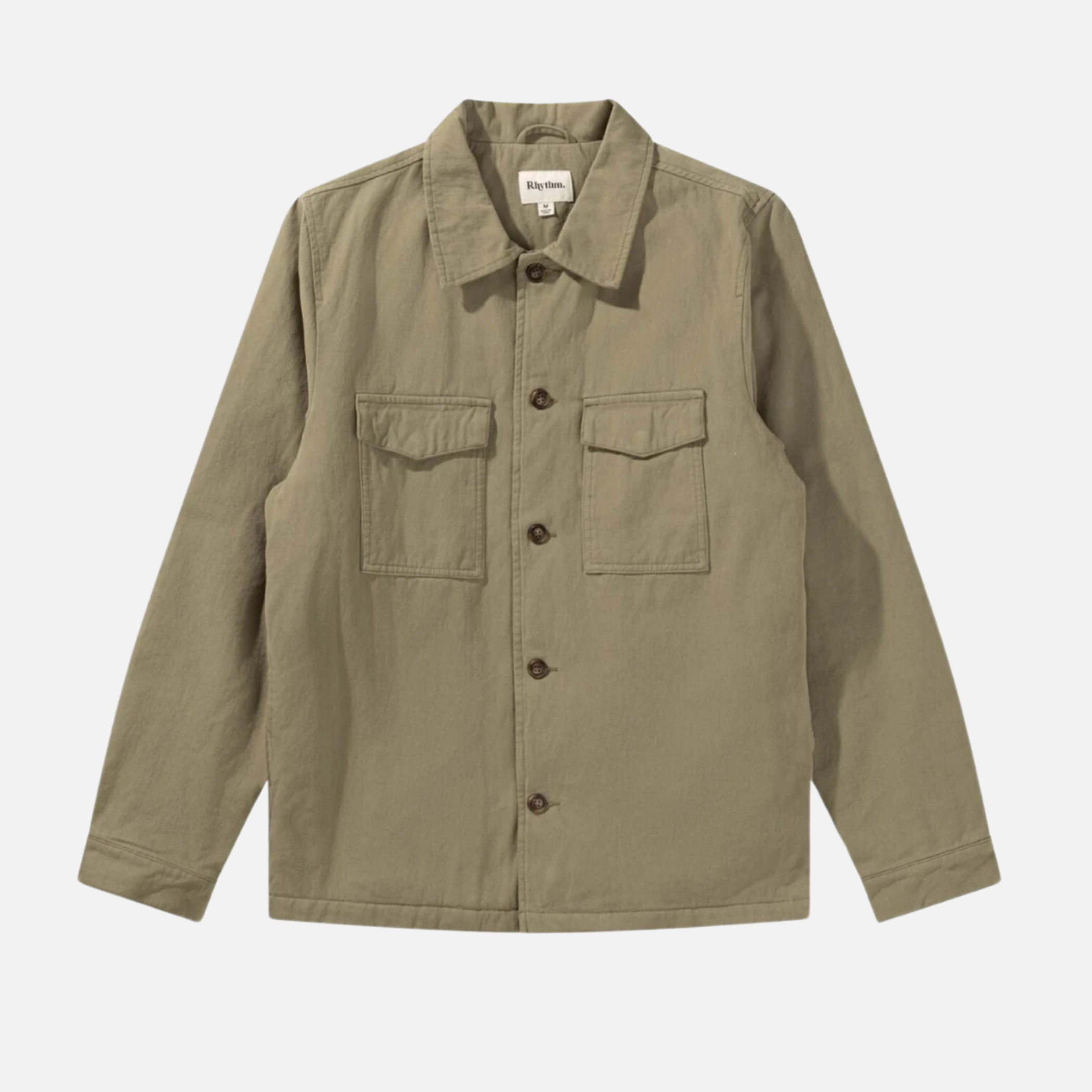 Rhythm Insulated LS Long Sleeve Overshirt Fatigue Front Pockets Collared Button Up for Men Men’s Top Athens GA Georgia Kempt Menswear Store Near Me