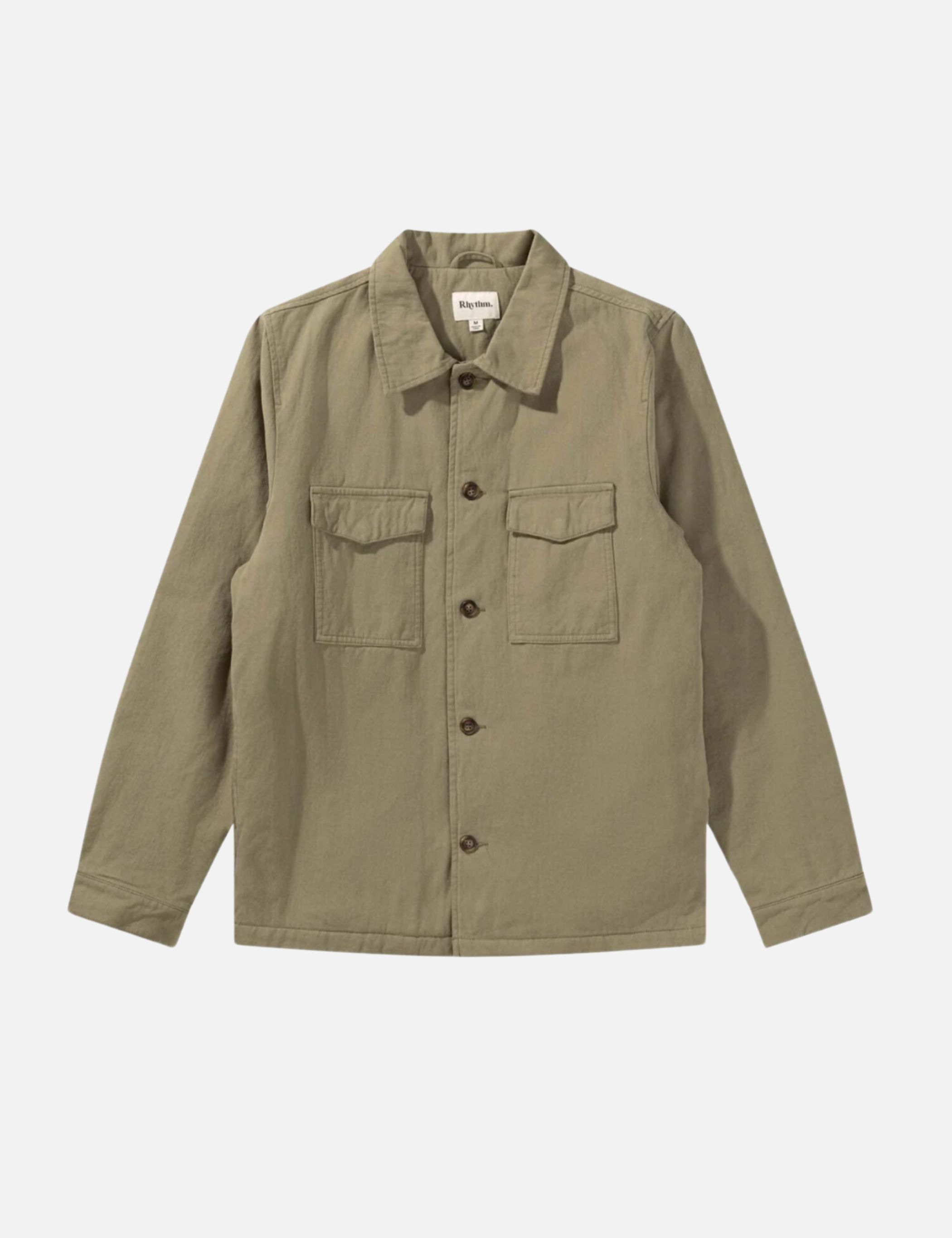 Rhythm Insulated LS Long Sleeve Overshirt Fatigue Front Pockets Collared Button Up for Men Men’s Top Athens GA Georgia Kempt Menswear Store Near Me