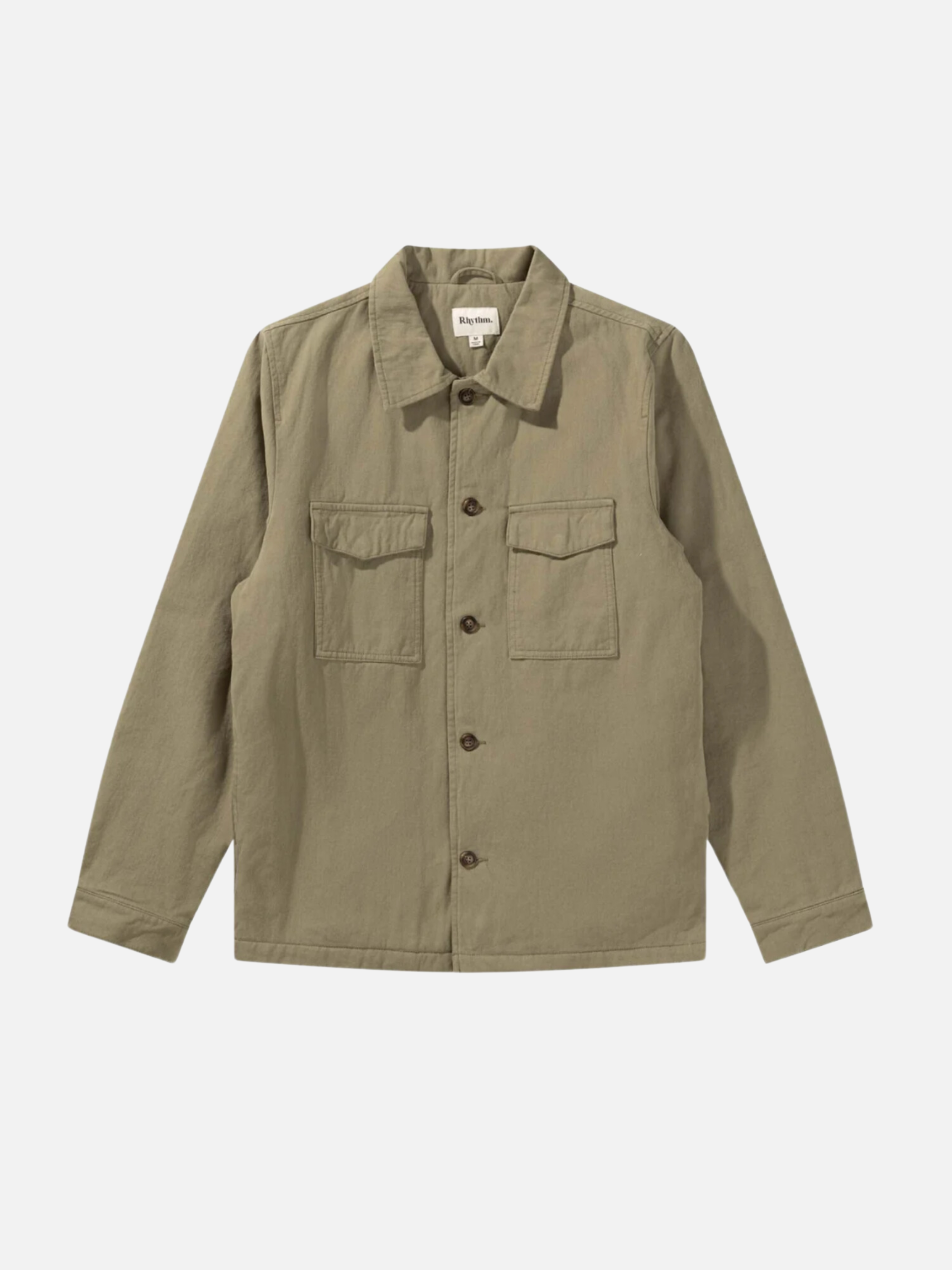 Rhythm Insulated LS Long Sleeve Overshirt Fatigue Front Pockets Collared Button Up for Men Men’s Top Athens GA Georgia Kempt Menswear Store Near Me