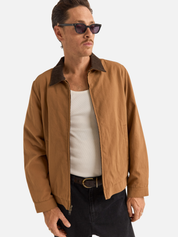Rhythm James Jacket Tobacco Brown Collar Front Pockets Zip Up Work Jackets for Men Fall Winter Outerwear for Him Athens GA Georgia Kempt Menswear Store Near Me