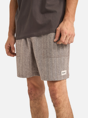 Rhythm Linen Stripe Design Fatigue Jam Brown 7 inch inseam Spring Summer Shorts for Men Men’s Bottoms Athens GA Georgia Kempt Menswear Store Near Me