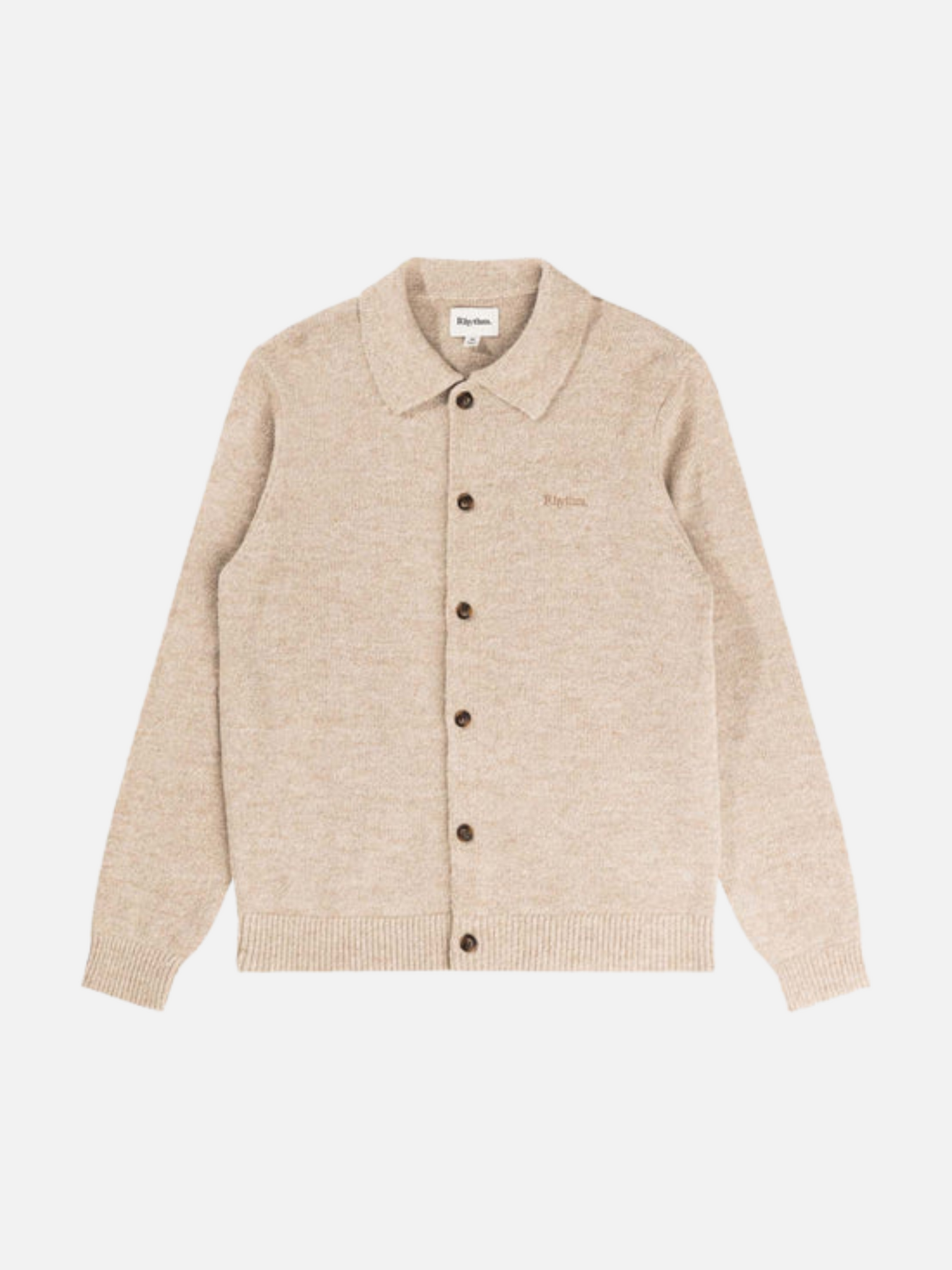 Rhythm Mohair Button Up Knit Natural Cream Cardigan Sweater Vintage Classic Men's Clothing Store Kempt Athens Georgia Menswear Accessories