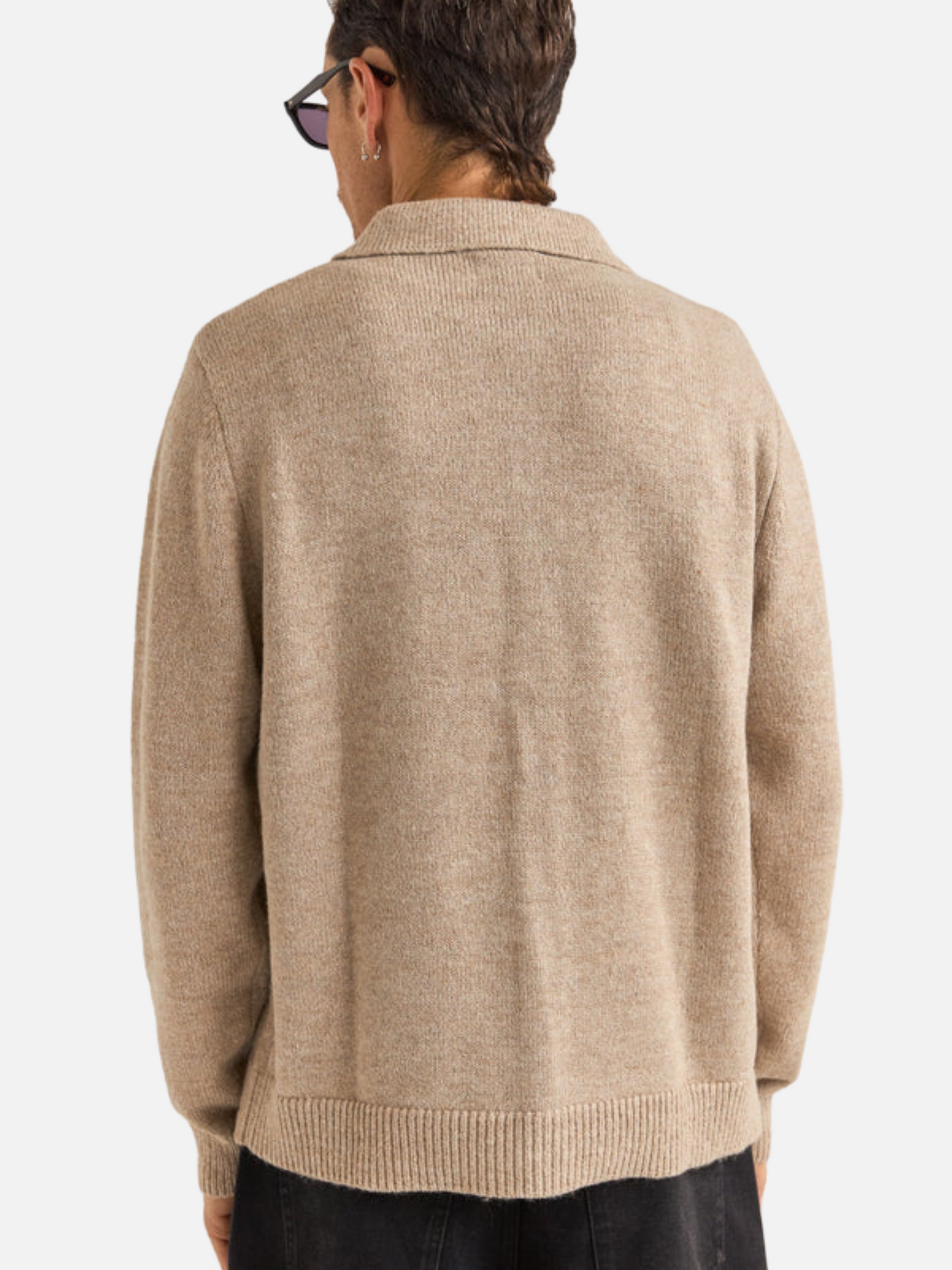 Rhythm Mohair Button Up Knit Natural Cream Cardigan Sweater Vintage Classic Men's Clothing Store Kempt Athens Georgia Menswear Accessories