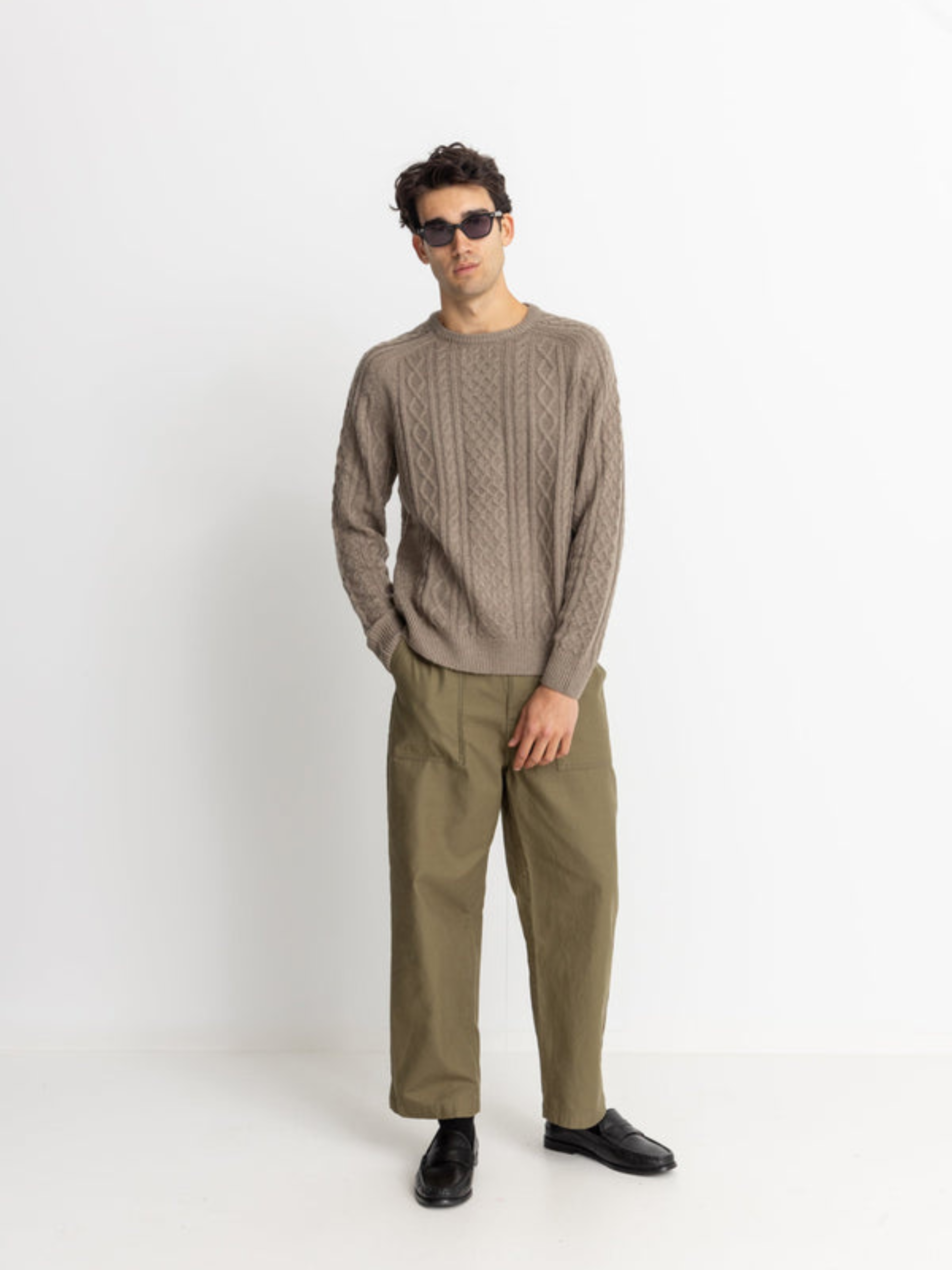 Rhythm Mohair Fishermans Knit - Sand – Kempt