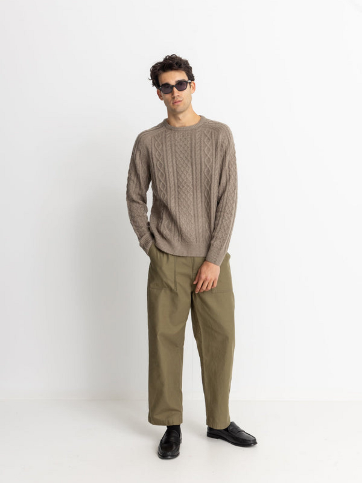 Rhythm Mohair Fishermans Knit Cable Men’s Sweater for Men Fall Winter Top Knitwear Kempt Athens Menswear Store GA Georgia  