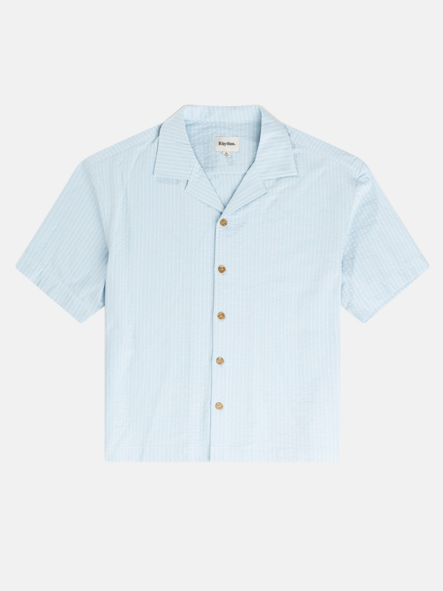 Rhythm Relaxed Check SS Shirt - Blue