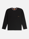 Rhythm Vintage Jac Long Sleeve T-Shirt Black Vintage Jacquard Collared Collar Athens GA Georgia Kempt Menswear Store Near Me 