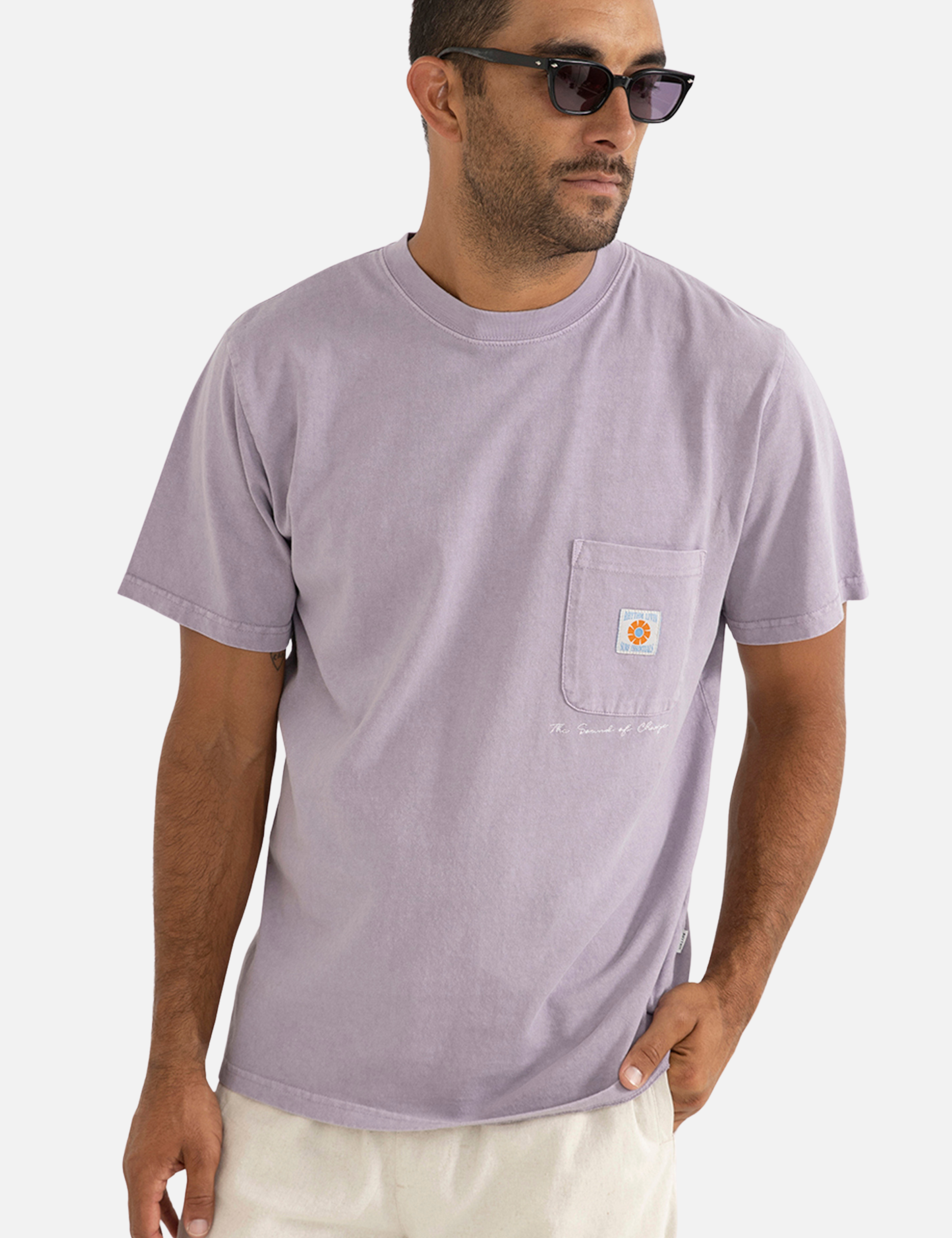 Rhythm Vintage Pocket SS Short Sleeve T-Shirt Tee Shirt Plum Purple Lilac Lavender Men’s Tops for Men Athens GA Georgia Kempt Menswear Store Near Me