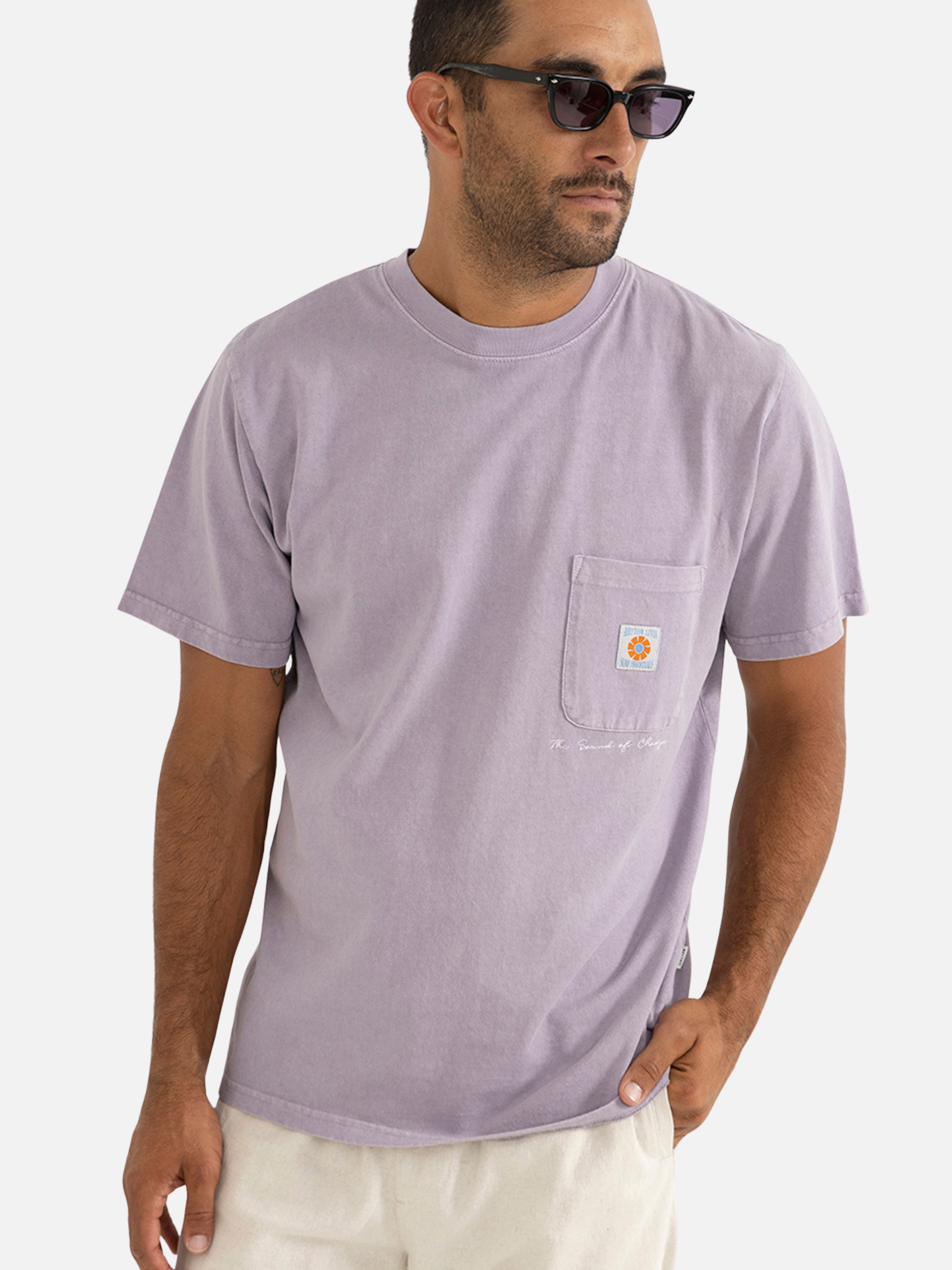 Rhythm Vintage Pocket SS Short Sleeve T-Shirt Tee Shirt Plum Purple Lilac Lavender Men’s Tops for Men Athens GA Georgia Kempt Menswear Store Near Me