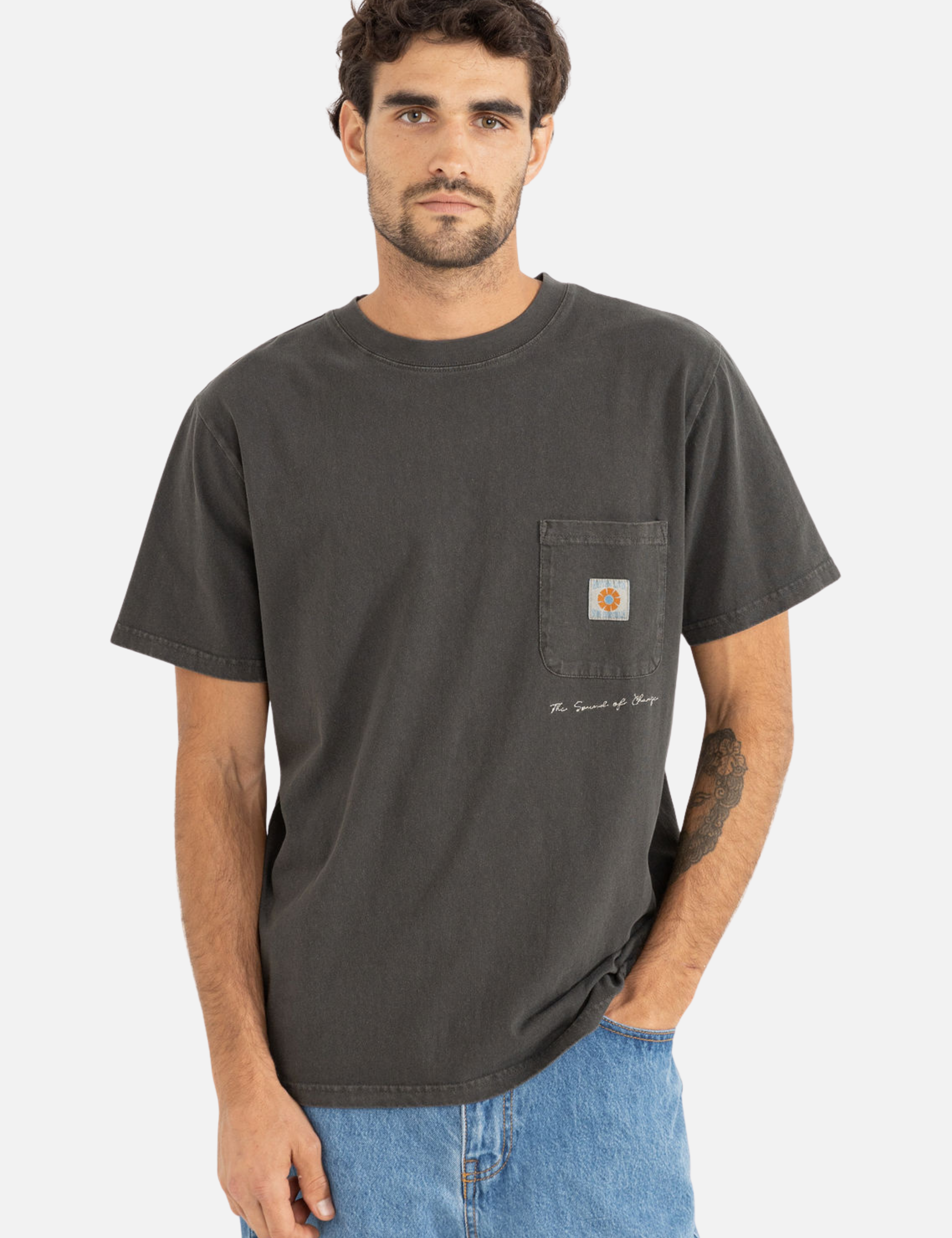 Rhythm Vintage Pocket SS Short Sleeve Tee T-Shirt Front Pocket Embroidery Athens GA Georgia Kempt Menswear Store Near Me