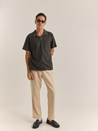 Rhythm Vintage Terry Polo Vintage Black Front Pocket Collared Men’s Top Shirt Athens GA Georgia Kempt Menswear Store Near Me