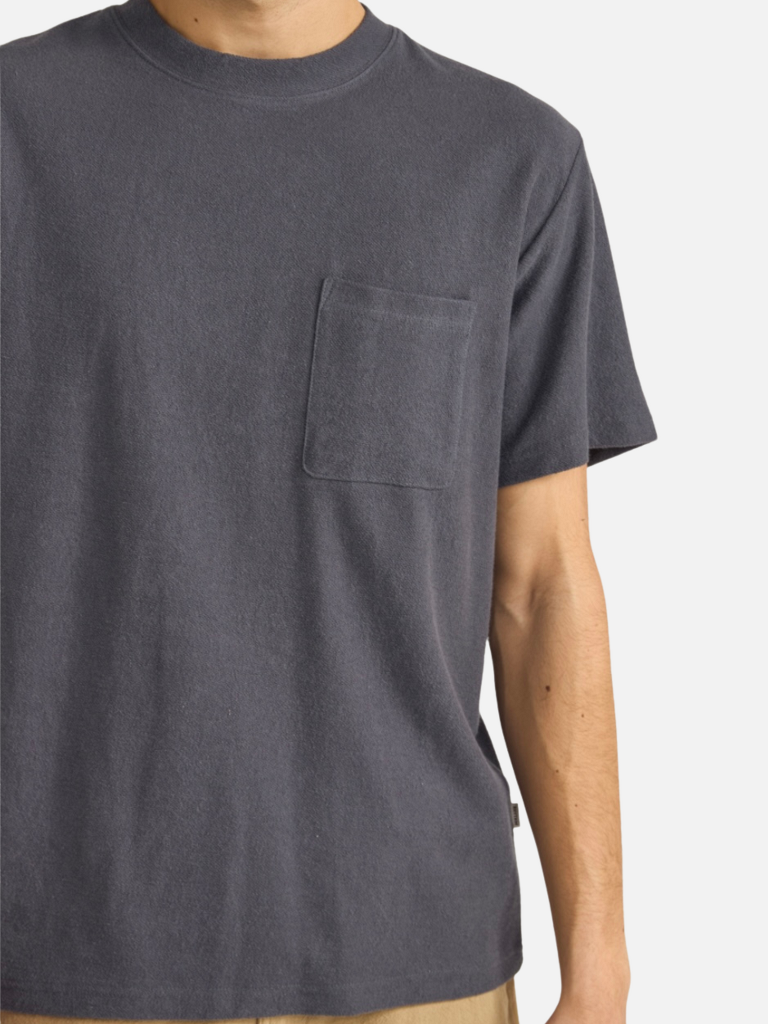 Rhythm Vintage Terry SS Short Sleeve T-Shirt Tee Terrycloth Texture Vintage Navy Blue Spring Summer Athens GA Georgia Kempt Menswear Store Near Me