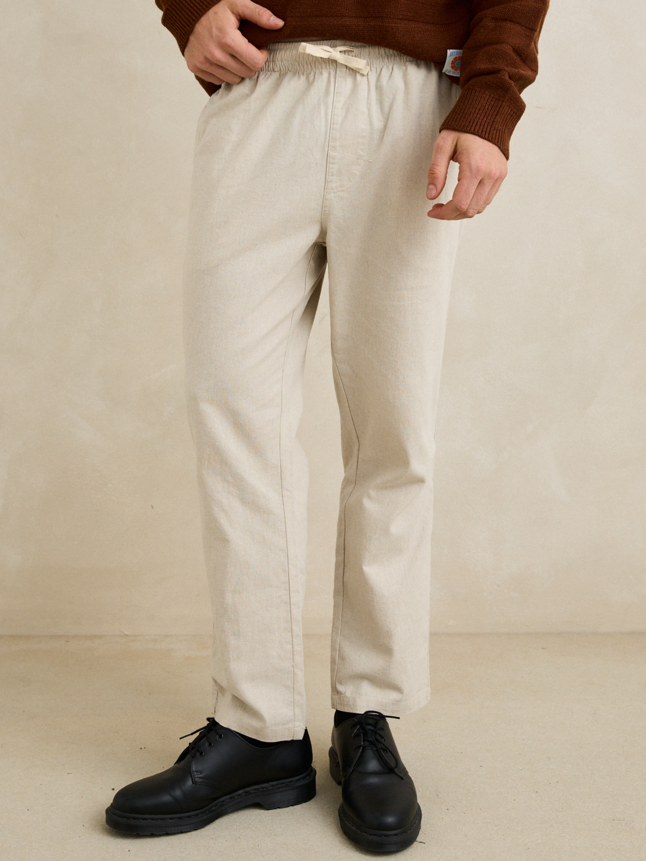 Rhythm Linen Jam Pant - Bone