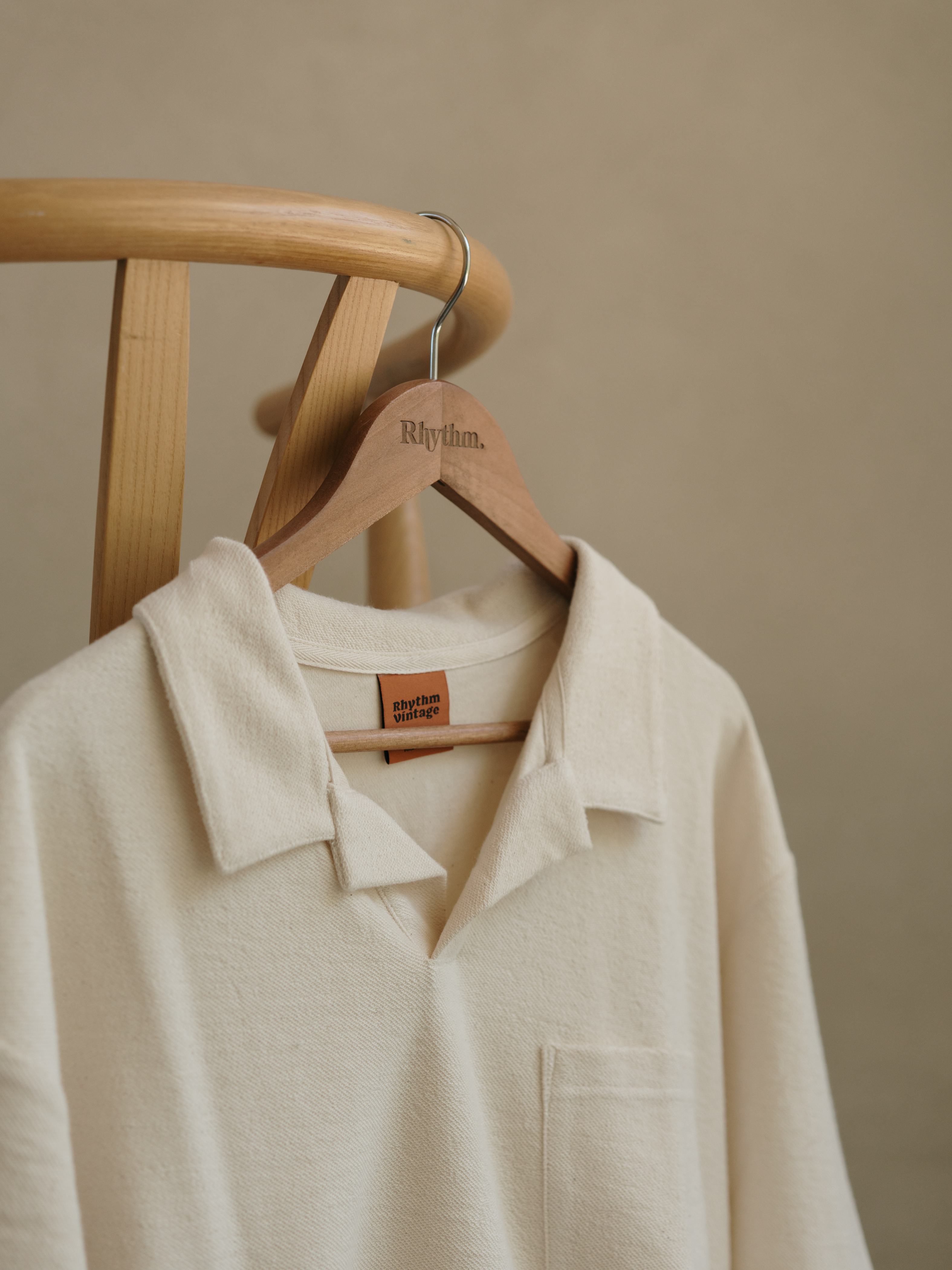 Rhythm Vintage Terry LS Polo