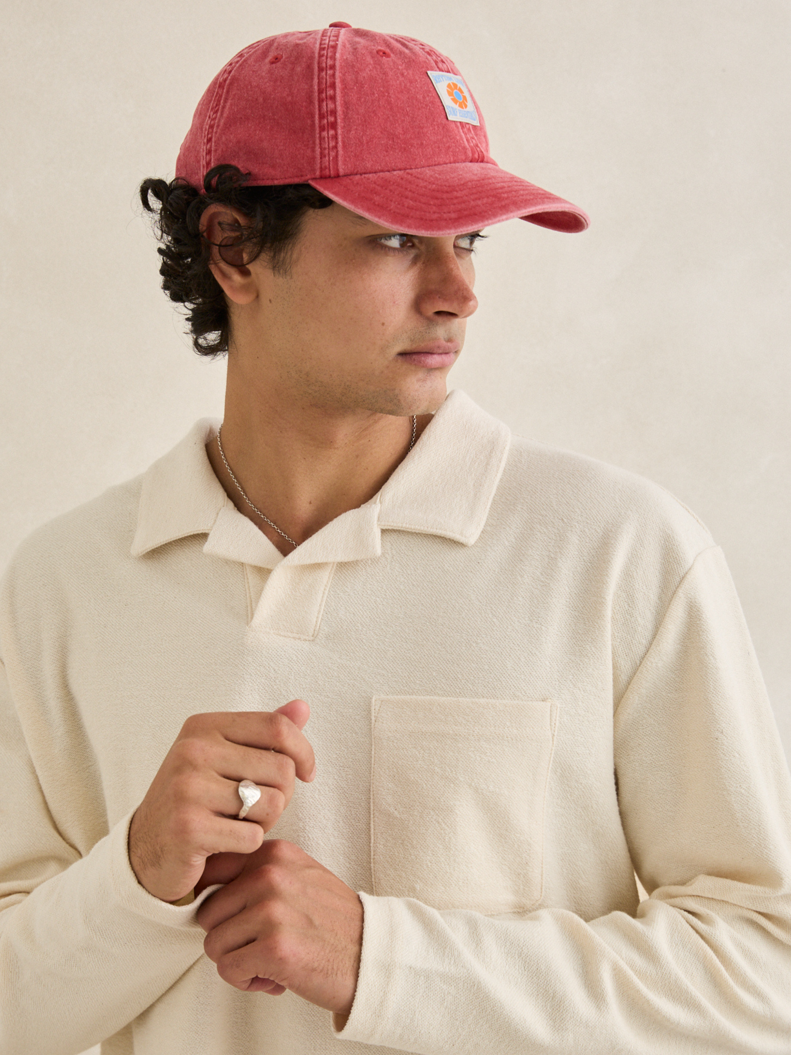 Rhythm Vintage Terry LS Polo