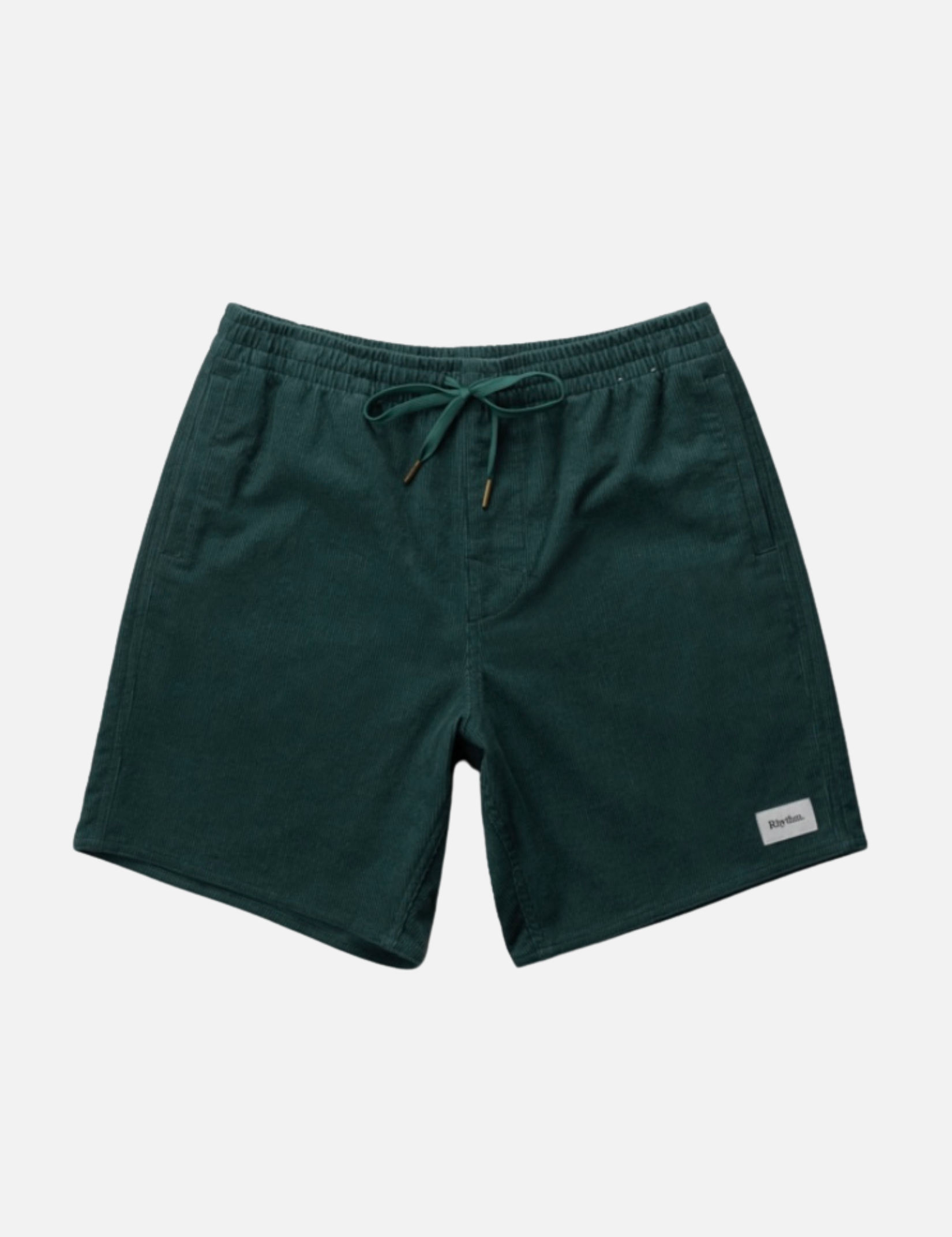 Rhythm Cord Jam Shorts Corduroy Textured Men’s Bottoms for Men Teal Green Elastic Waistband Drawstring Spring Summer Athens GA Georgia Kempt Menswear Store Near Me