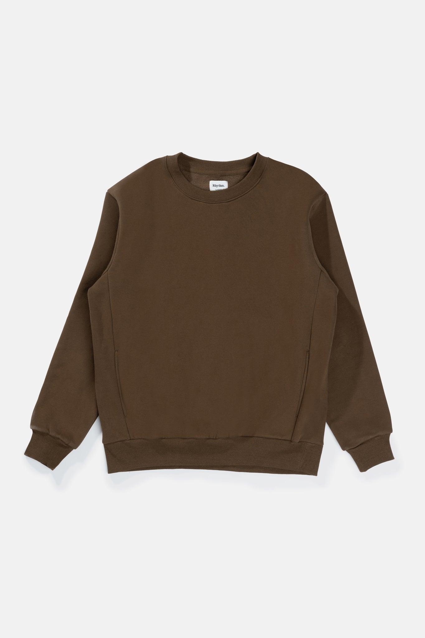 Rhythm Classic Crew Fleece Chocolate Brown Mens Clothing Shop Athens GA Kempt