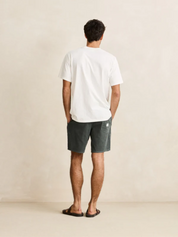 Rhythm Classic Cord Jam Silver Pine Green Men's Corduroy Elastic Waist Short For Men Athens GA Georgia Kempt Menswear Store Near Me