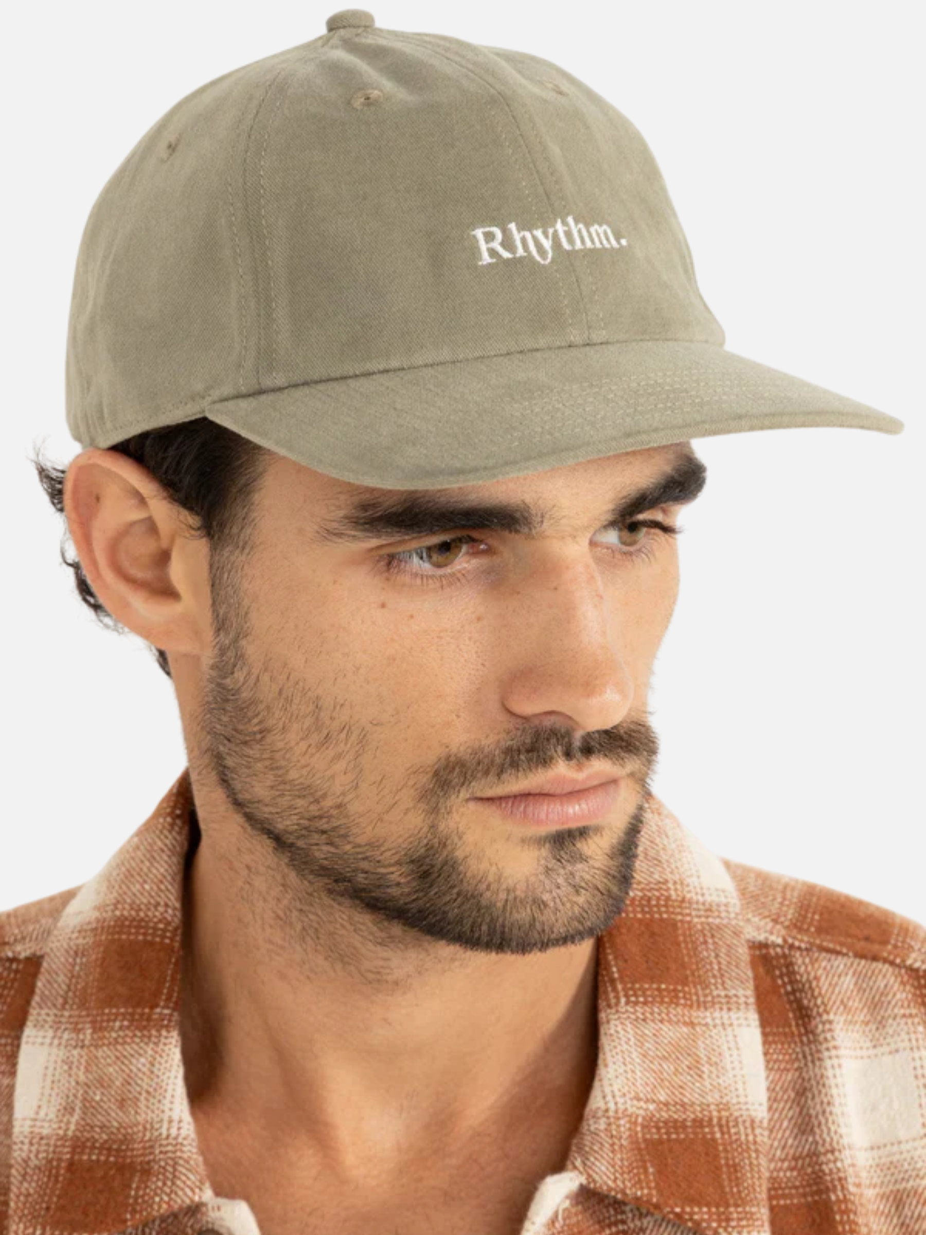 Rhythm Essential Brushed Twill Cap Sea Grass Green Men's Curved Brim Adjustable Ball Cap Hat For Men Athens GA Georgia Kempt Menswear Store Near Me