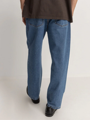 Rhythm Essential Jean Dark Blue Denim Kempt Mens Relaxed Fit Athens Georgia Shopping